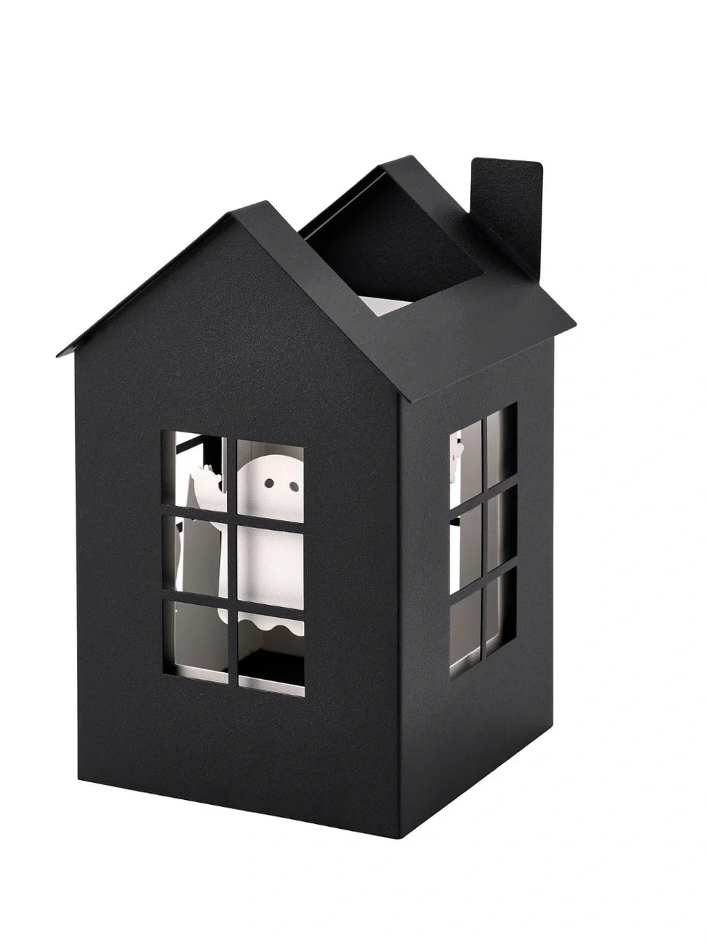Ghost, Cat, Bat Tea Light Holder - Black & White - NWT - IKEA Kustfyr